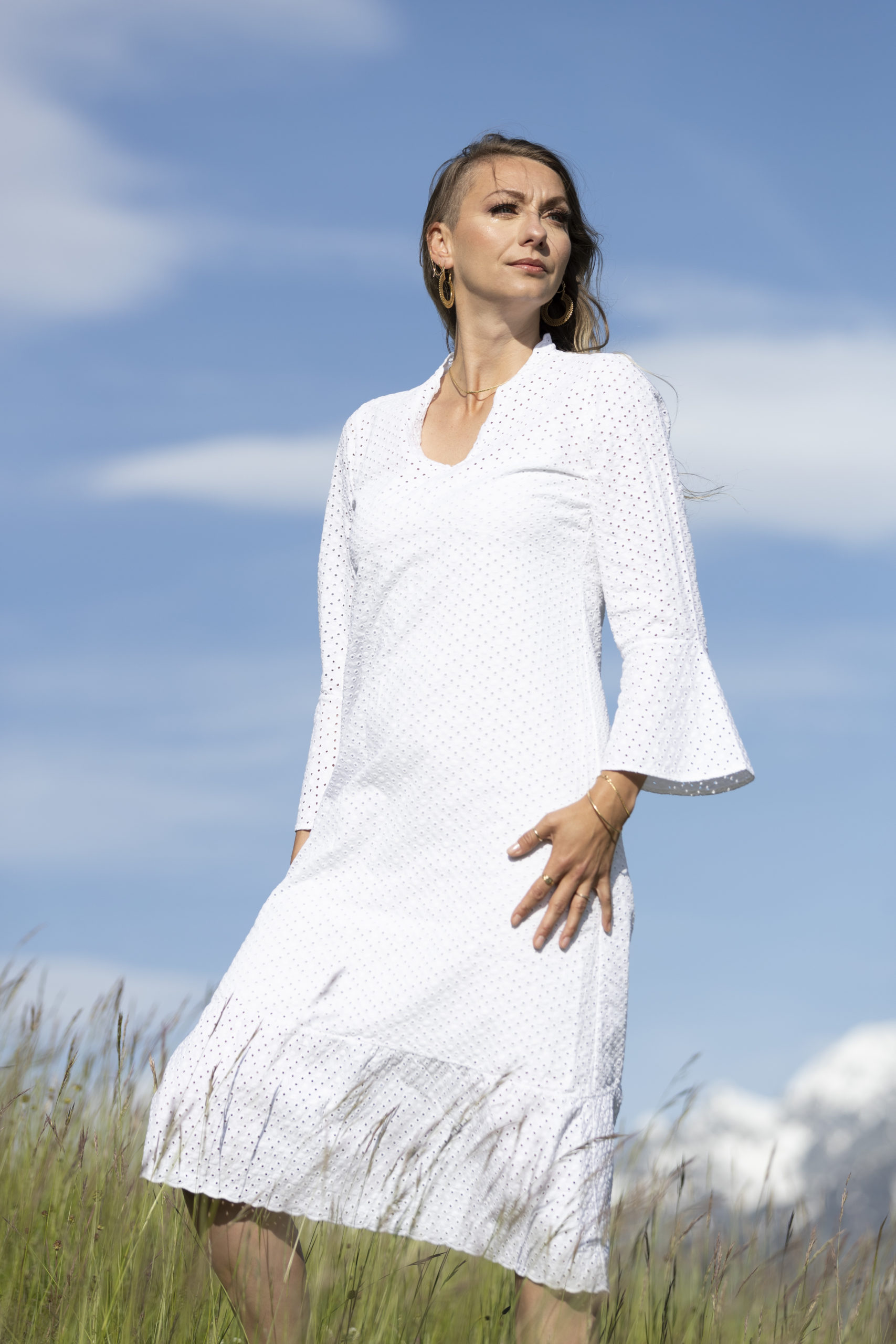 Robe SALOMÉ broderie anglaise bohème