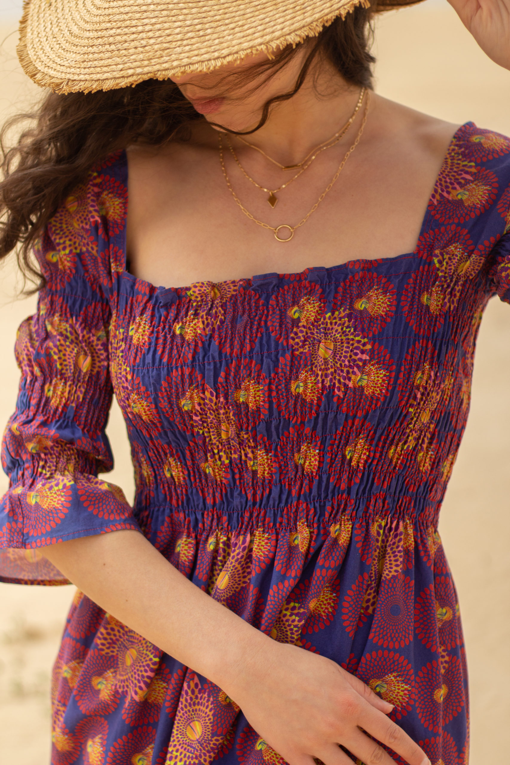 Robe ALTINAÏ smocks wax