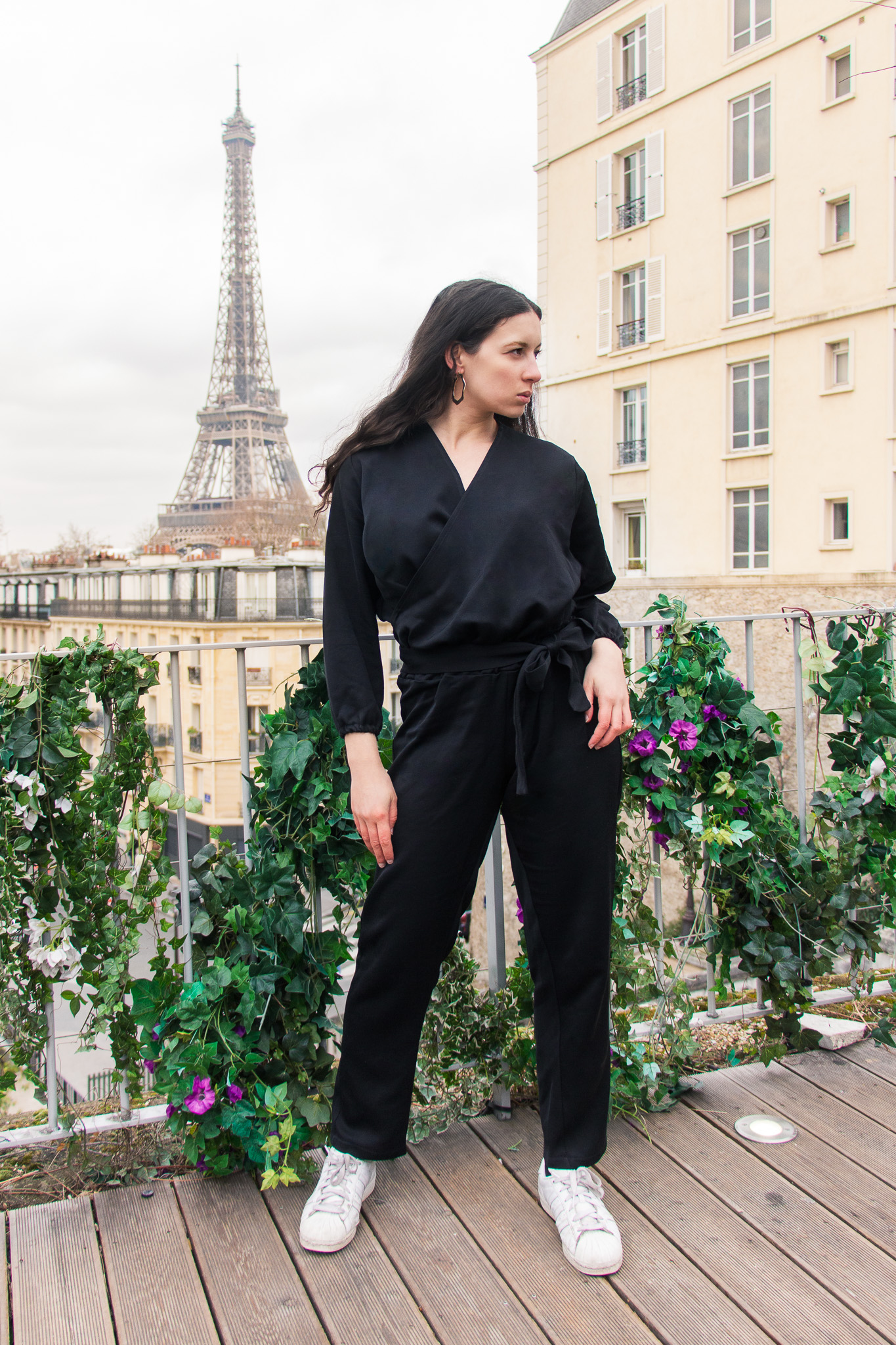 Combinaison pantalon MILA noir Combinaison pantalon MILA noir