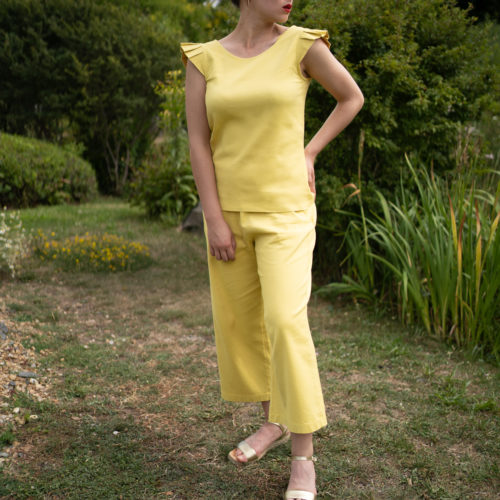 BAHIA tissu jaune haute-couture