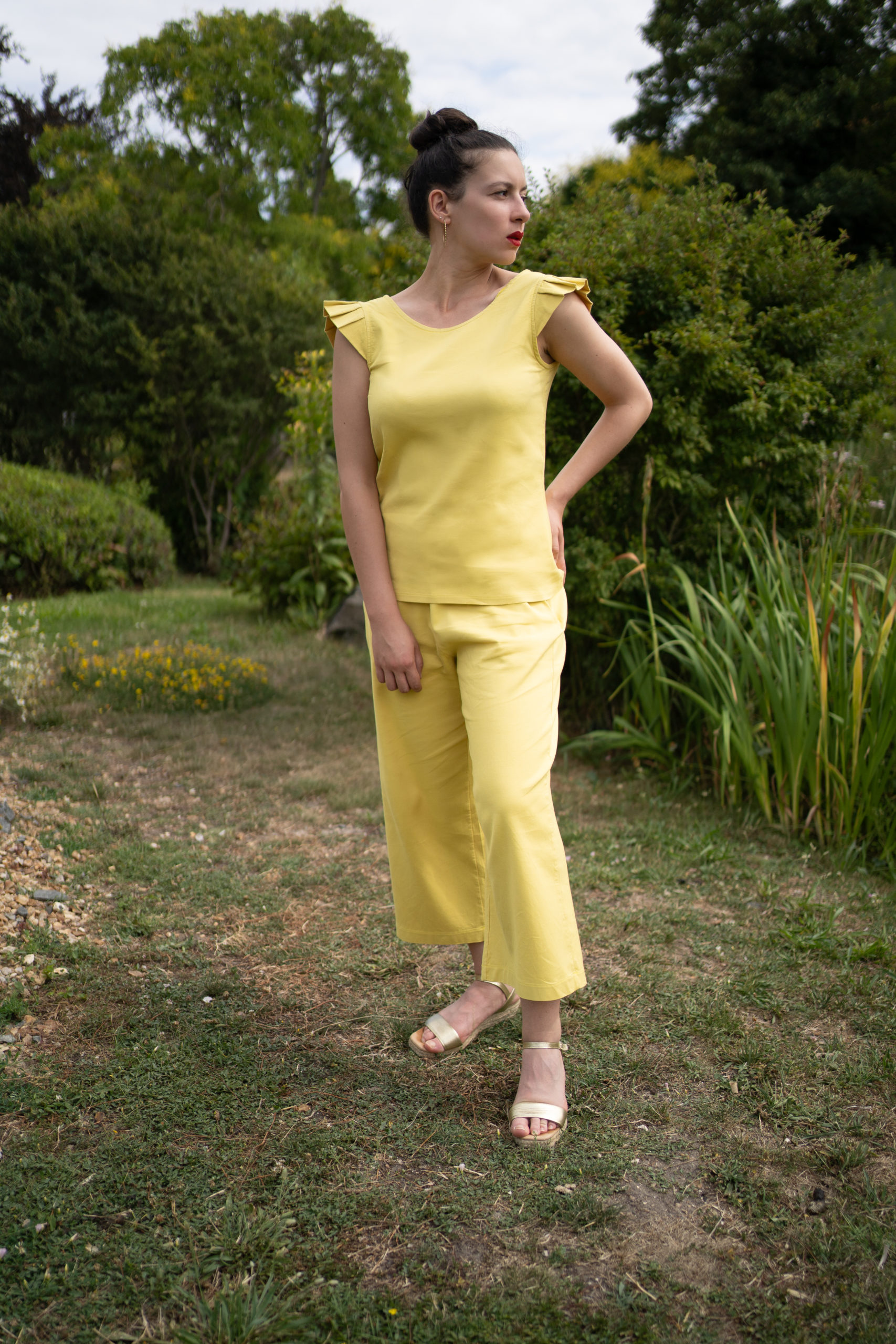 BBAHIA tissu jaune haute-couture BAHIA tissu jaune haute-couture
