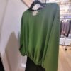 BloBlouse col rond crêpe vert pomme Blouse col rond crêpe vert pomme