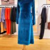Robe AGATHE velours bleu Robe AGATHE velours bleu