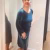 Robe AGATHE velours bleu Robe AGATHE velours bleu