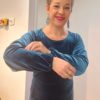 Robe AGATHE velours bleu Robe AGATHE velours bleu