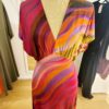 Robe MARYSE rayonne dégradé couleurs vert et rose Robe MARYSE rayonne dégradé couleurs vert et rose