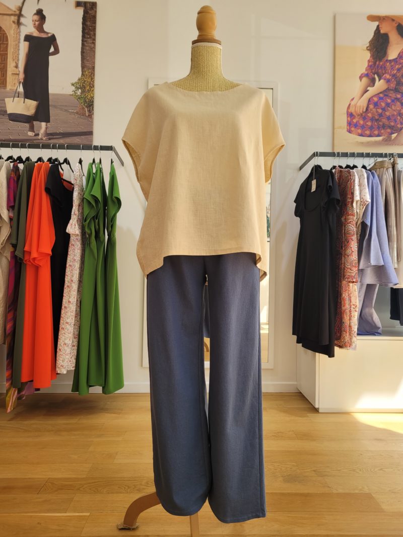 Blouse MYKONOS ramie naturelle