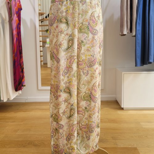 Pantalon VIVIANE en viscose imprimée