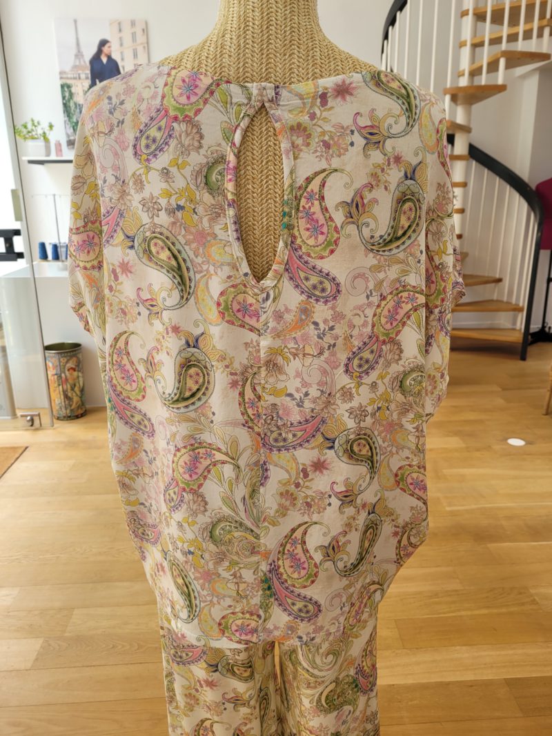 Blouse MYKONOS en viscose imprimée