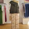 Pantalon VIVIANE en viscose imprimée et haut CARMEN kaki Pantalon VIVIANE en viscose imprimée et haut CARMEN kaki