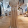 Robe MARYSE drapée en jersey doré Robe MARYSE drapée en jersey doré