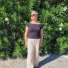 Top ALBA noir coton bio élasthanne Top ALBA noir coton bio élasthanne