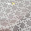 Jacquard coton façon monogramme marron beige23_Facebook Jacquard coton façon monogramme marron beige