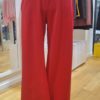 Pantalon ROMY rouge double-crêpe
