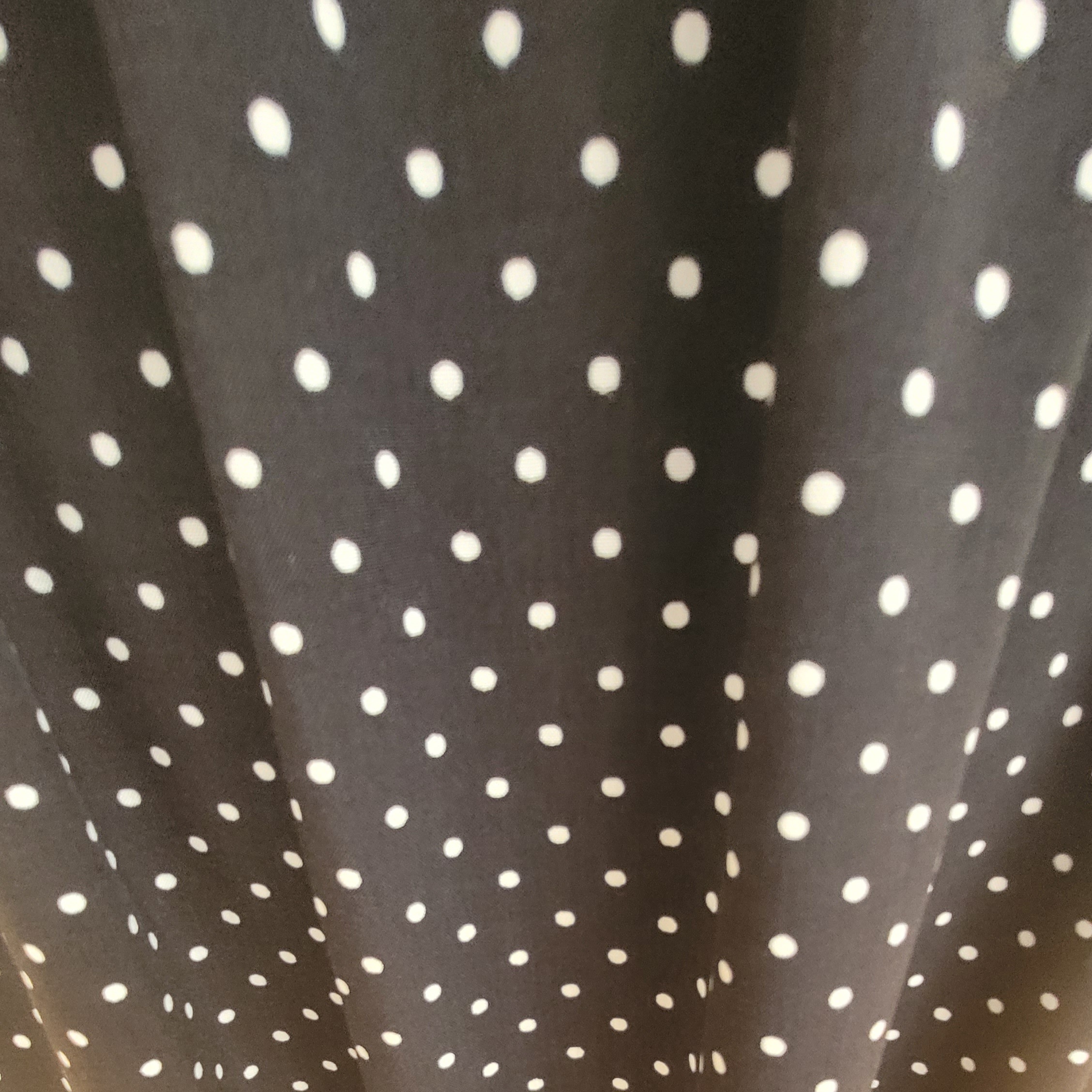 NORMA robe bohème légère noire petits pois blancs