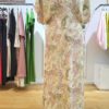 Robe MARYSE drapée imprimé cachemire pastel