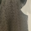 LEONIE haut broderie anglaise noir manches volants
