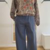 Blouse col V cotonnade indienne florale
