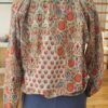Blouse col V cotonnade indienne florale